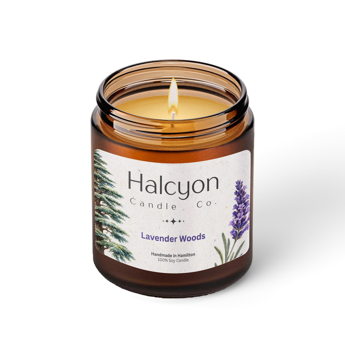 Halcyon Candle Co. Lavender Woods Candle