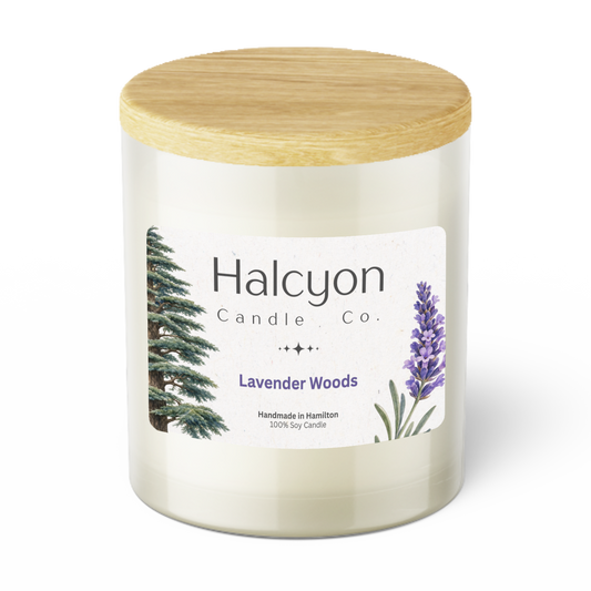 Halcyon Candle Co. Lavender Woods Candle