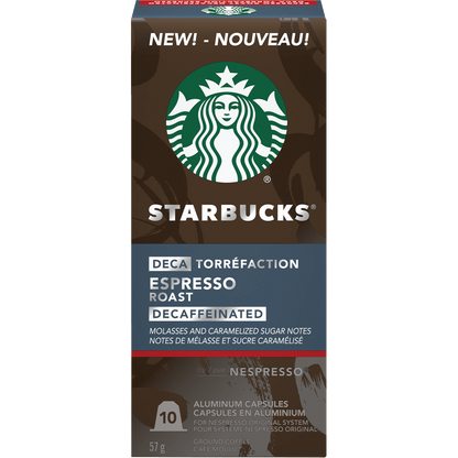 Starbucks® Nespresso® Original System Decaffeinated Espresso (10 Pack)