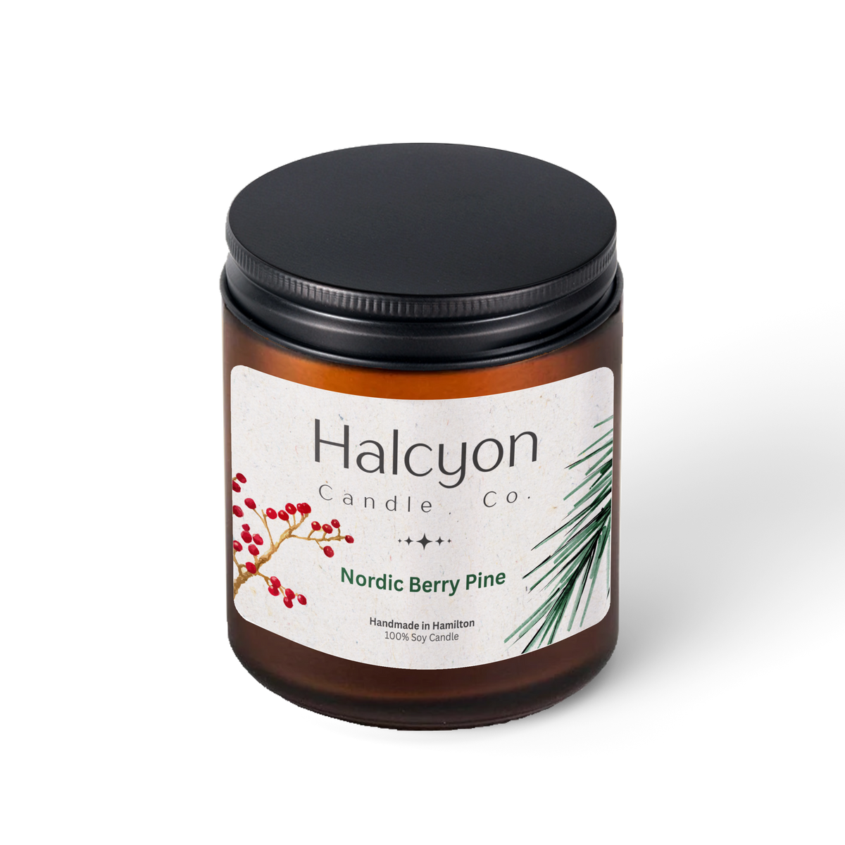 Halcyon Candle Co. Nordic Berry Pine Candle