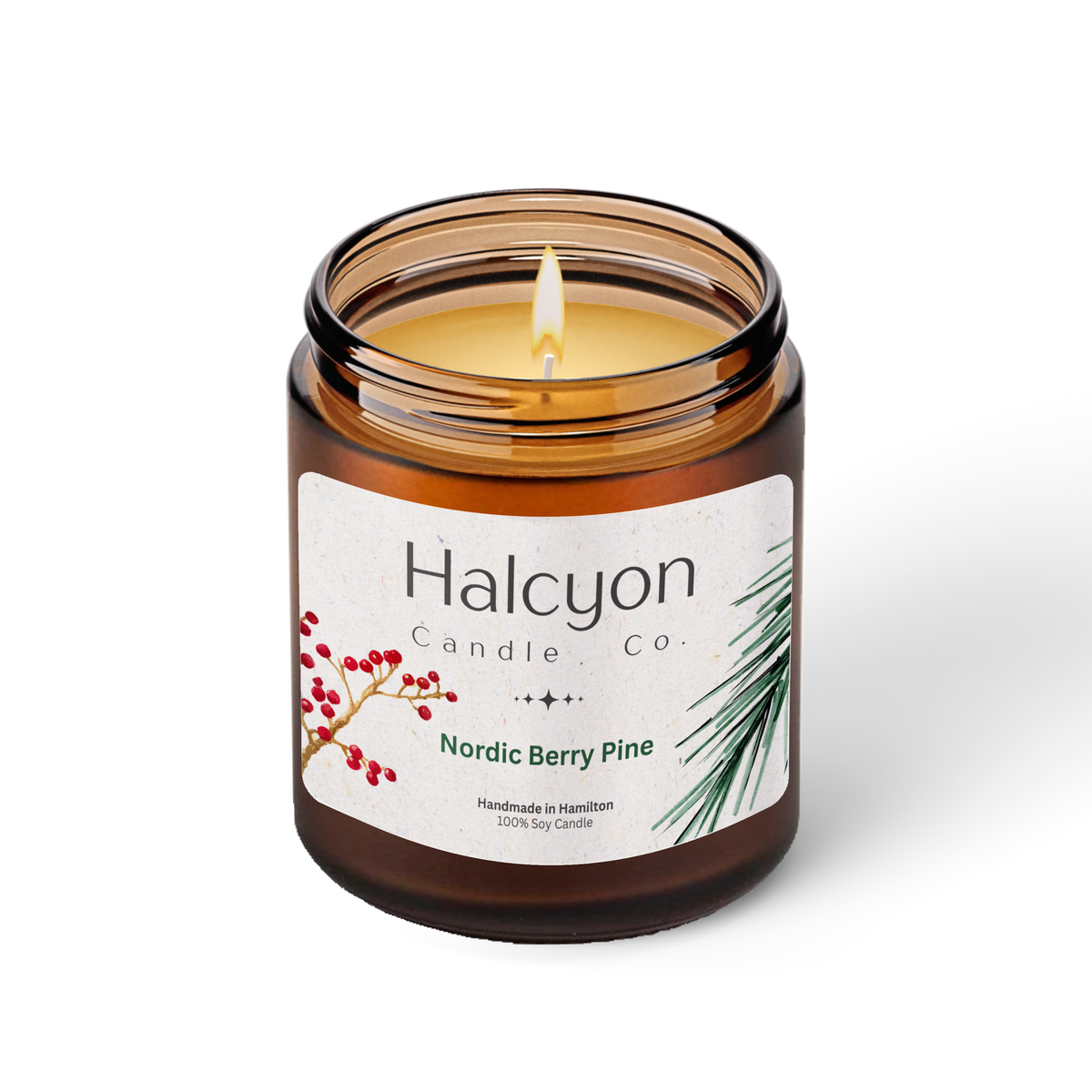 Halcyon Candle Co. Nordic Berry Pine Candle