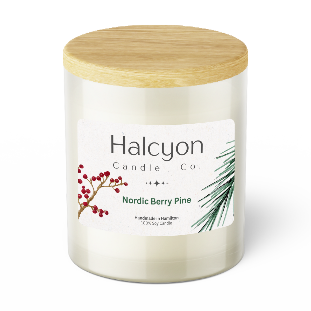 Halcyon Candle Co. Nordic Berry Pine Candle