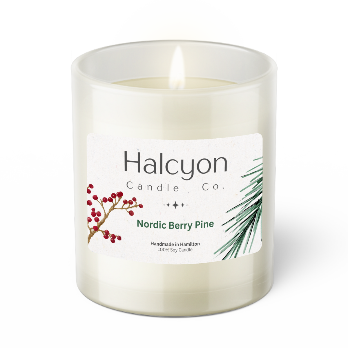 Halcyon Candle Co. Nordic Berry Pine Candle