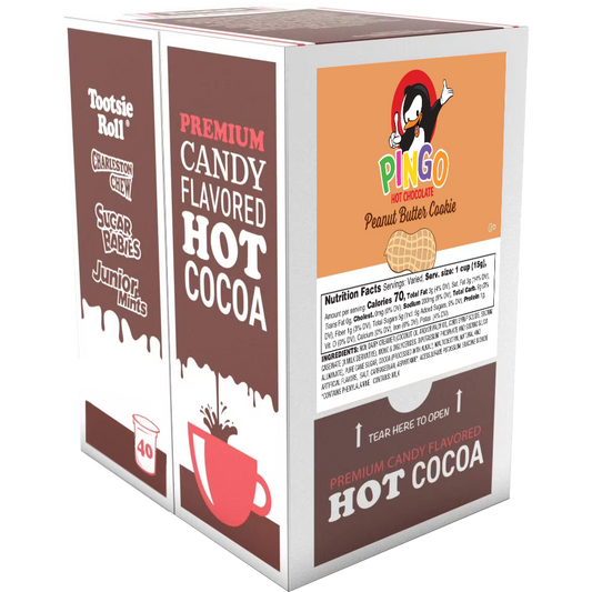 Pingo Candy Cane Peanut Butter Hot Chocolate (40 Pack)