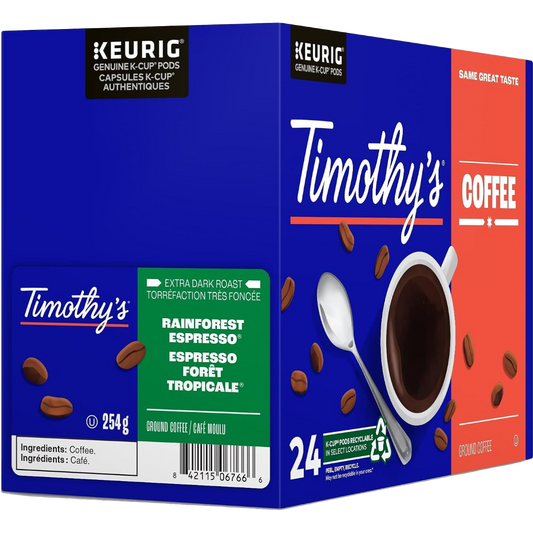 Timothy's® Extra Bold Rainforest Espresso (24 Pack)