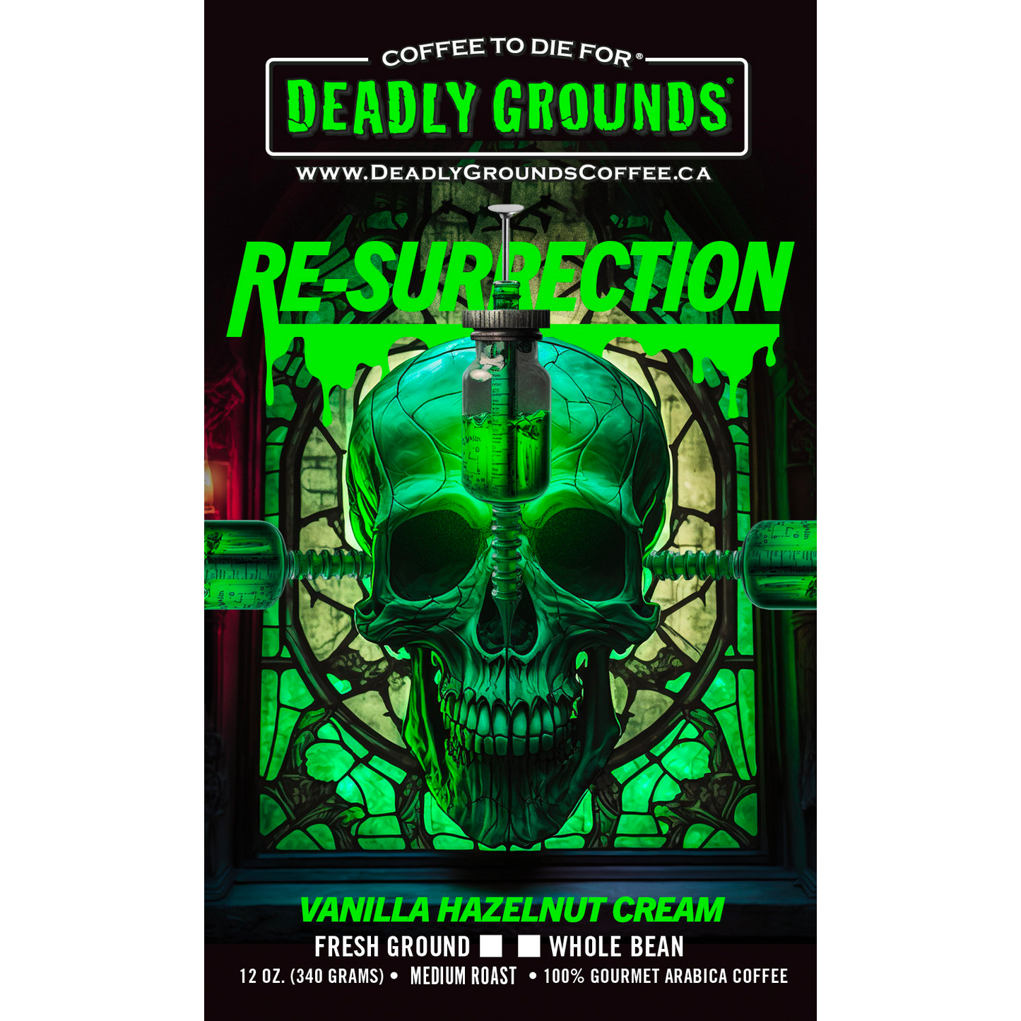 Deadly Grounds Resurrection Roast Beans (12oz/340g)