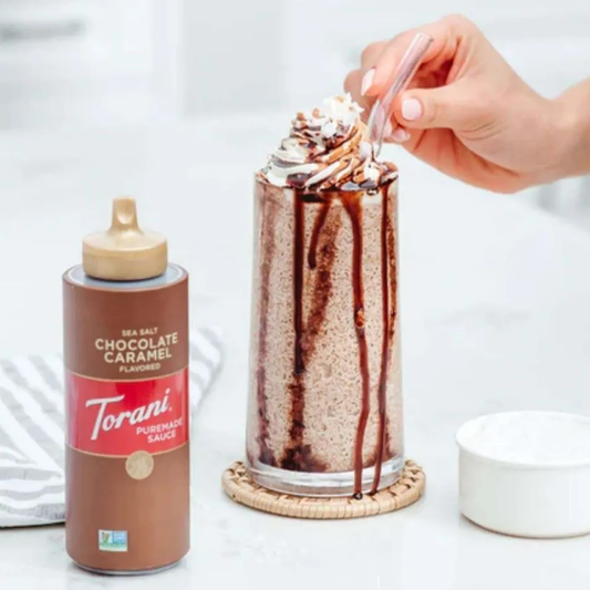 Torani® Puremade Sea Salt Chocolate Caramel Sauce (16.5oz/468g)