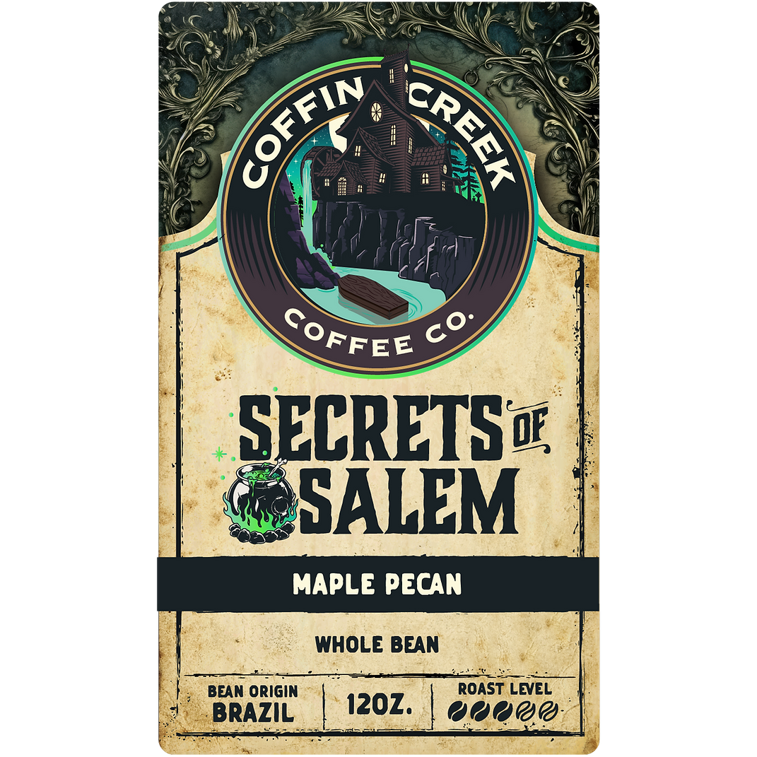 Deadly Grounds Secrets of Salem Maple Pecan Beans (12oz/340g)