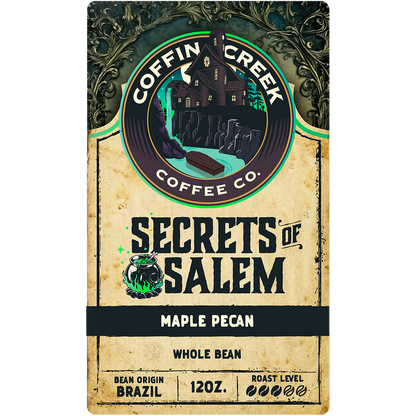 Deadly Grounds Secrets of Salem Maple Pecan Beans (12oz/340g)