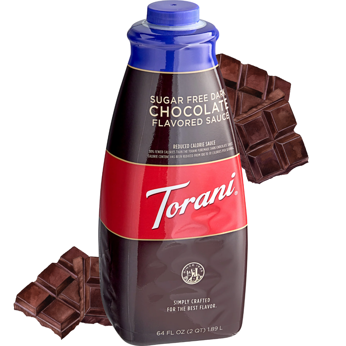Torani® Puremade Sugar Free Dark Chocolate Sauce (64oz/1.89L)