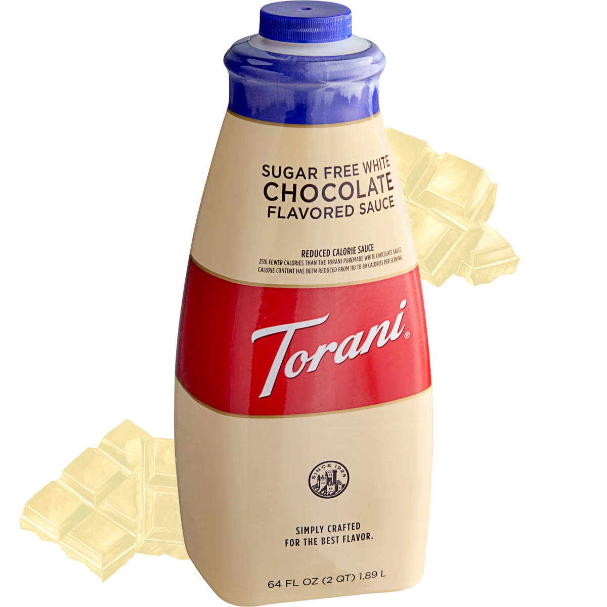 Torani® Puremade Sugar Free White Chocolate Sauce (64oz/1.89L)