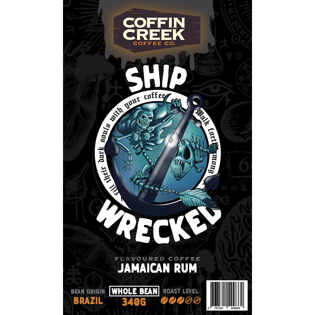 Coffin Creek Ship Wrecked Jamaican Rum Beans (12oz/340g)
