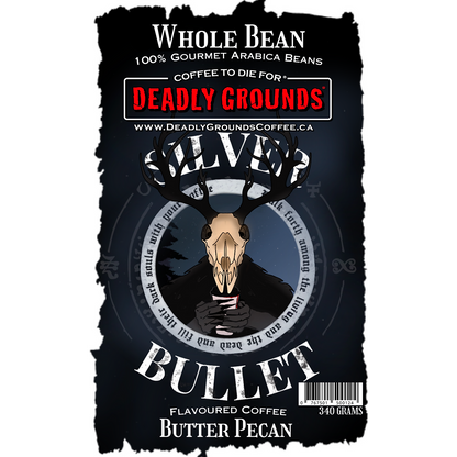 Deadly Grounds Silver Bullet Butter Pecan Beans (12oz/340g)