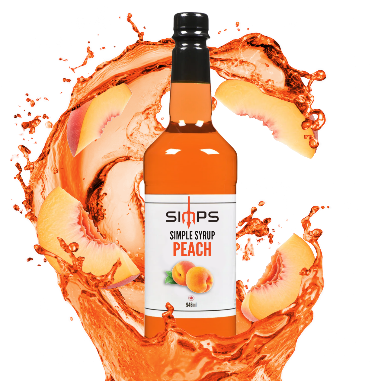 Simps Peach Syrup (946mL)