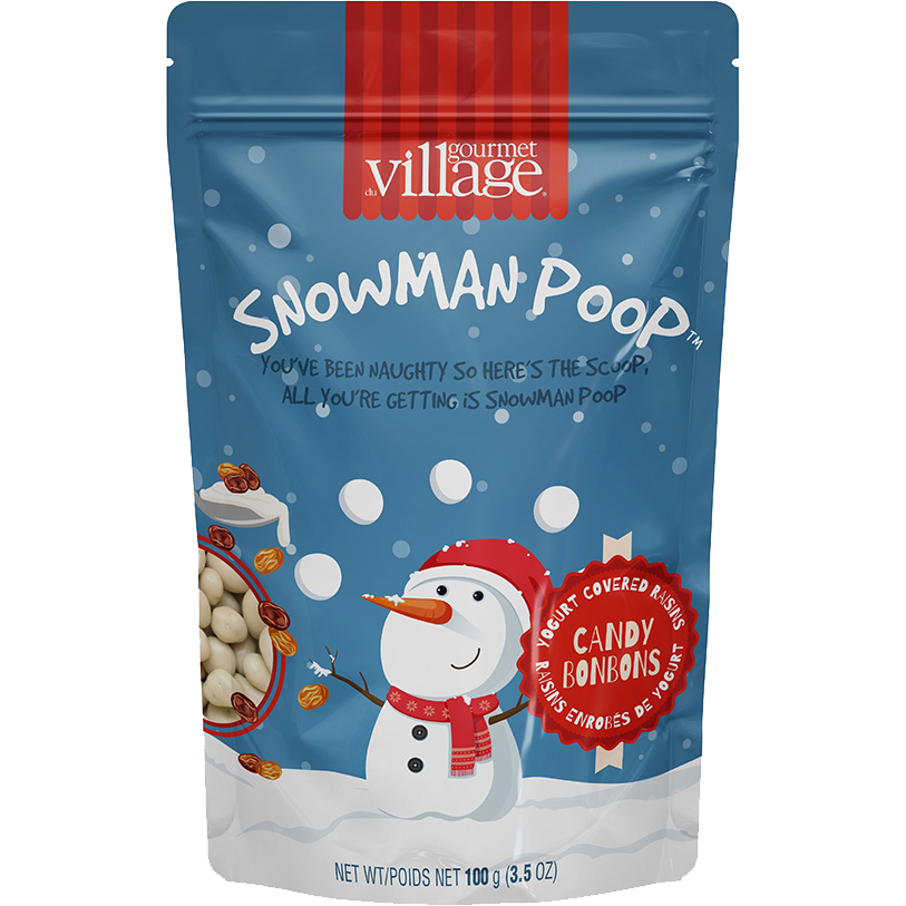 Gourmet du Village Snowman Poop Yogurt Covered Raisins 100g (3.5 oz)