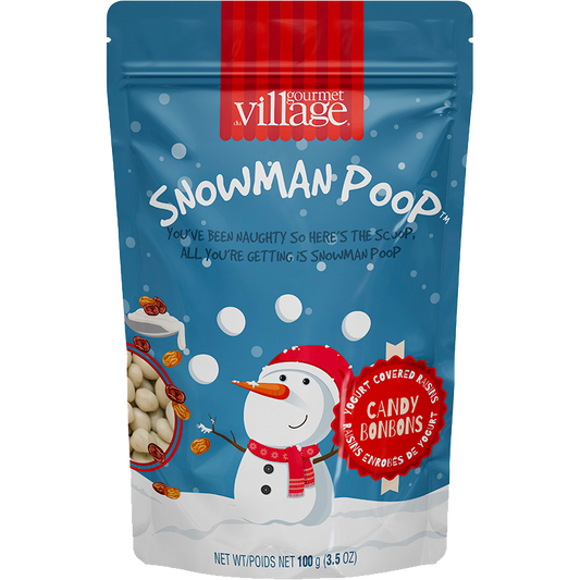 Gourmet du Village Snowman Poop Yogurt Covered Raisins 100g (3.5 oz)