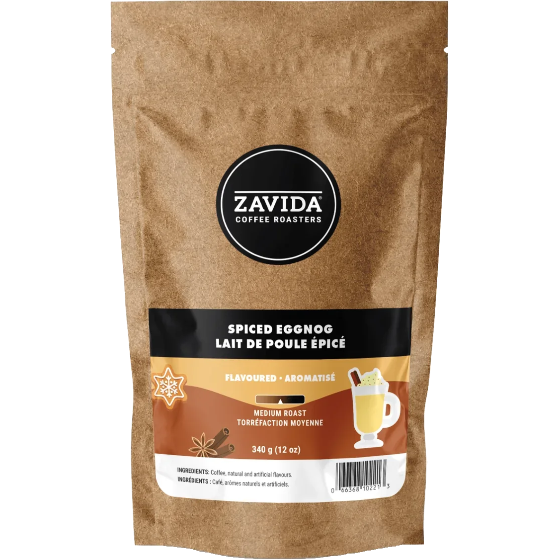 Zavida® Whole Bean Spiced Eggnog - Seasonal (12oz/340g)