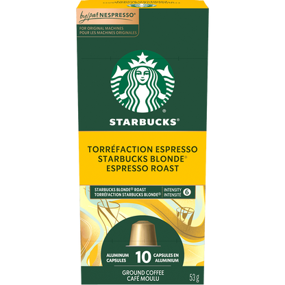 Starbucks® Nespresso® Original System Blonde Espresso Roast (10 Pack)