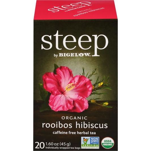 Steep by Bigelow® Organic Rooibos Hibiscus Tea (20 Pack)