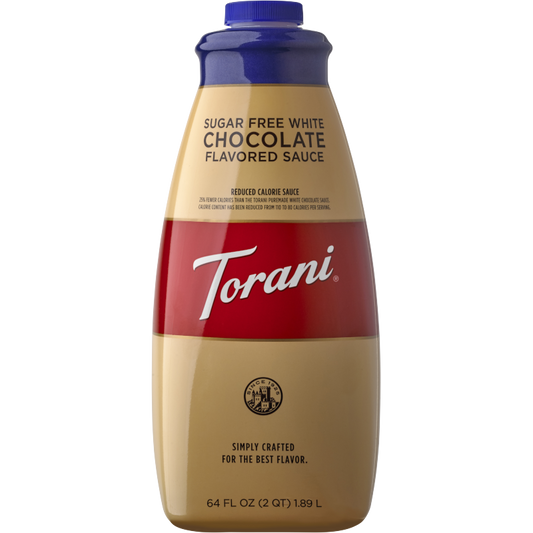 Torani® Puremade Sugar Free White Chocolate Sauce (64oz/1.89L) Pre-Order Only