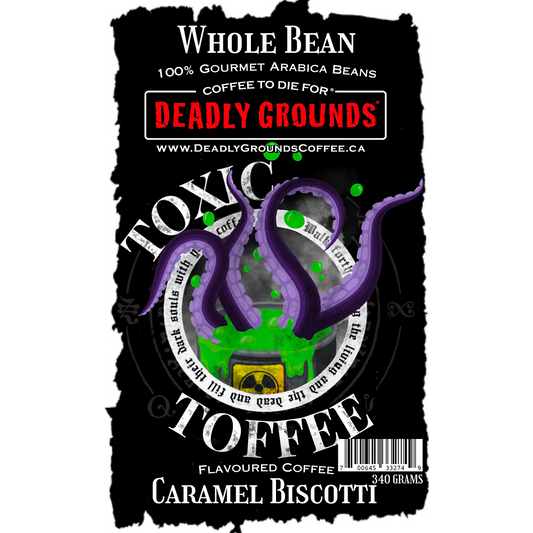 Deadly Grounds Toxic Toffee Beans (12oz/340g)