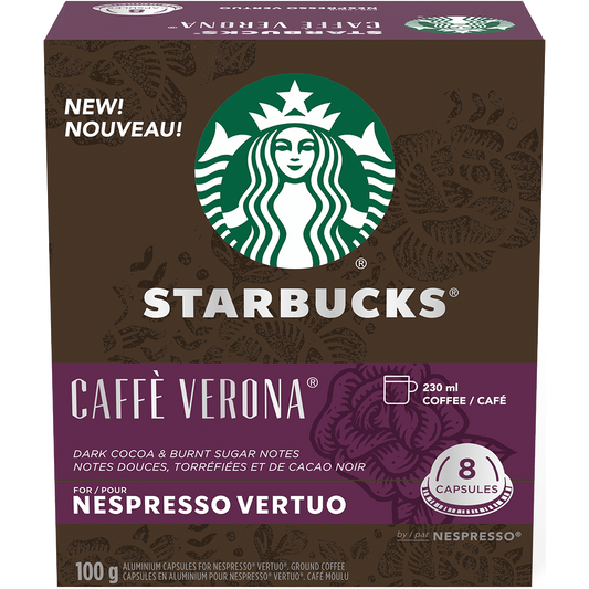Starbucks® Caffè Verona® for Nespresso® Vertuo (8 Pack)