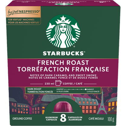 Starbucks® French Roast for Nespresso® Vertuo (8 Pack)