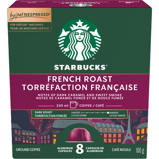 Starbucks® French Roast for Nespresso® Vertuo (8 Pack)