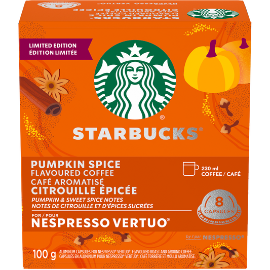 Starbucks® Pumpkin Spice for Nespresso® Vertuo (8 Pack)