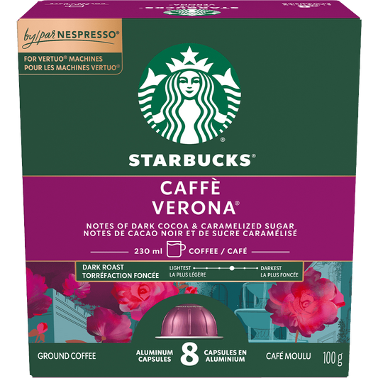 Starbucks® Caffè Verona® for Nespresso® Vertuo (8 Pack)
