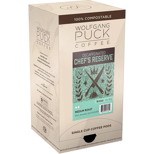 Wolfgang Puck Chef's Reserve Decaf Pods (18 Pack)