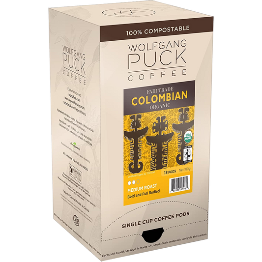 Wolfgang Puck Fair Trade Organic Colombian Pods (18 Pack)