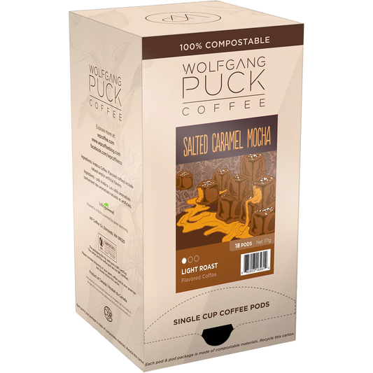 Wolfgang Puck Salted Caramel Mocha Pods (18 Pack)