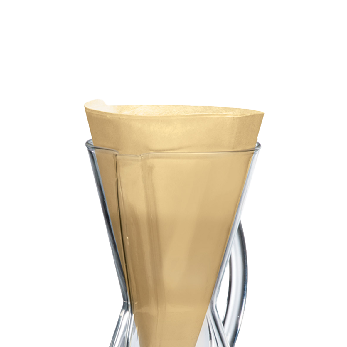 CHEMEX® Bonded Filters Unfolded Half Moon (Natural) 3-Cup FP-2N