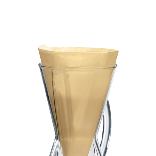 CHEMEX® Bonded Filters Unfolded Half Moon (Natural) 3-Cup FP-2N