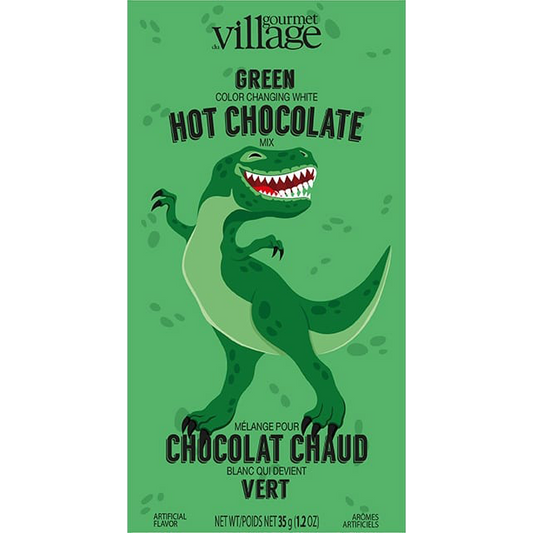 Gourmet du Village Dino Green Colour Changing White Hot Chocolate (35g/1.2oz)