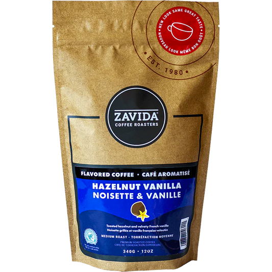 Zavida® Whole Bean Hazelnut Vanilla (12oz/340g)
