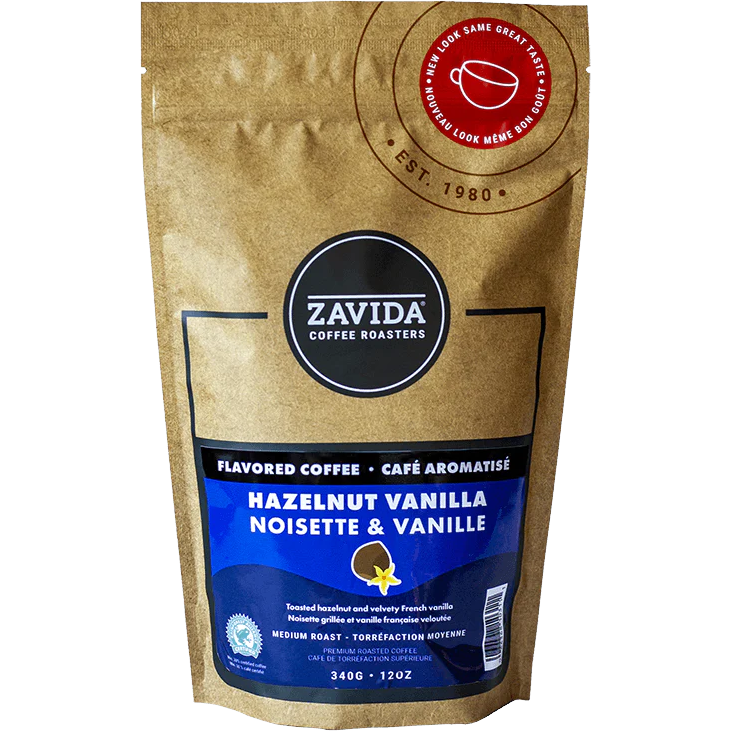 Zavida® Whole Bean Hazelnut Vanilla (12oz/340g)