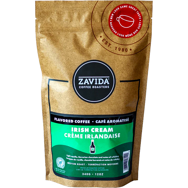 Zavida® Whole Bean Irish Cream (12oz/340g)