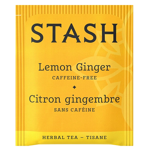 Stash Lemon Ginger Caffeine Free Herbal Tea (20 Pack)