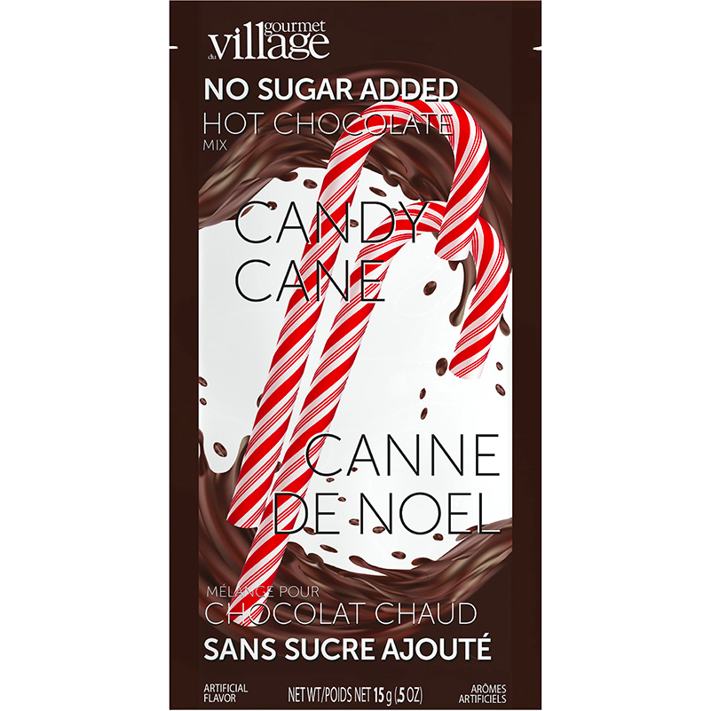 Gourmet Du Village No Sugar Added Candy Cane Hot Chocolate (15g/0.5oz)