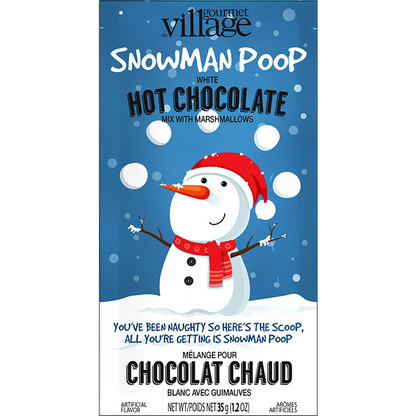 Gourmet Du Village Snowman Poop White Hot Chocolate with Marshmallows (35g/1.2oz)