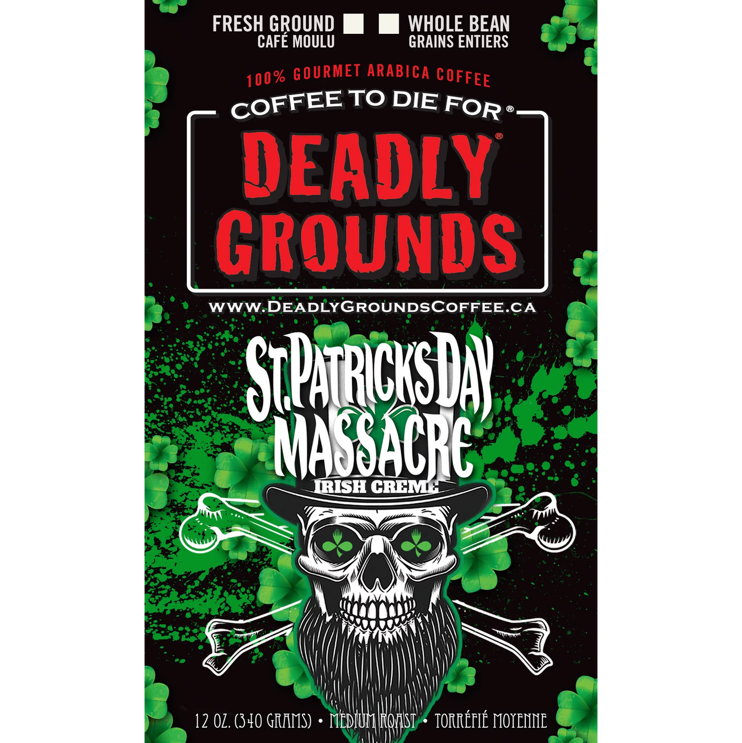 Deadly Grounds St. Patrick's Day Massacre Beans (12oz/340g)