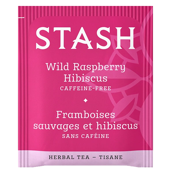 Stash Wild Raspberry Hibiscus Caffeine Free Herbal Tea (20 Pack)