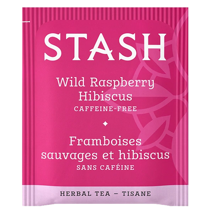 Stash Wild Raspberry Hibiscus Caffeine Free Herbal Tea (20 Pack)